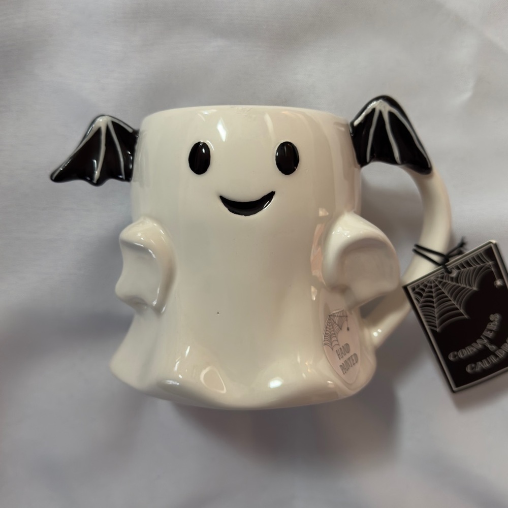 Cobwebs & Cauldrons Ghost Bat Mug